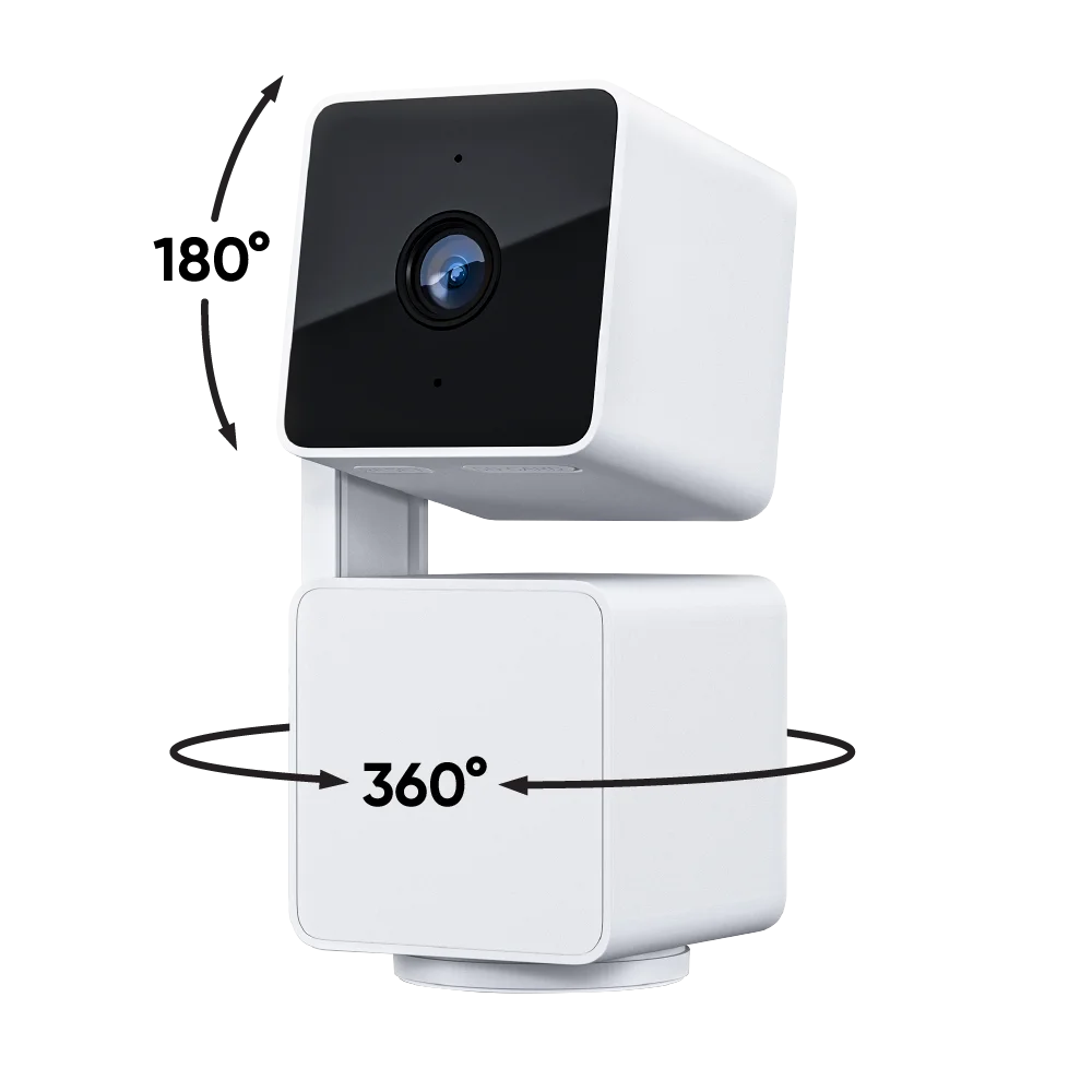 Indoor/Outdoor 1080p Pan/Tilt/Zoom Wi-Fi Security Camera with Color Night Vision, White Q757