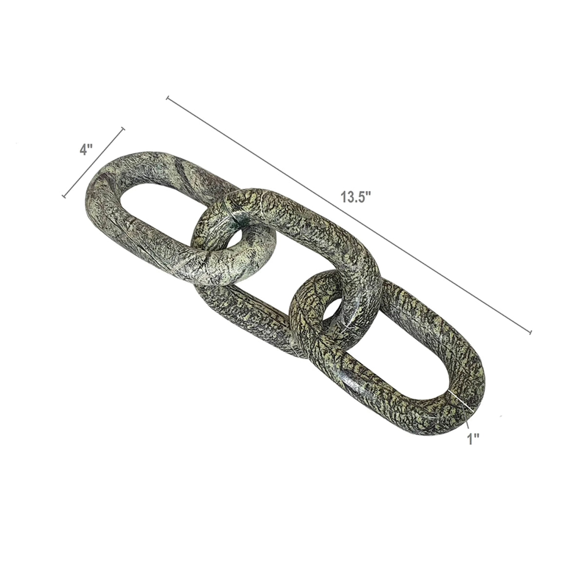Green Marble Chain Tabletop Accent N66227