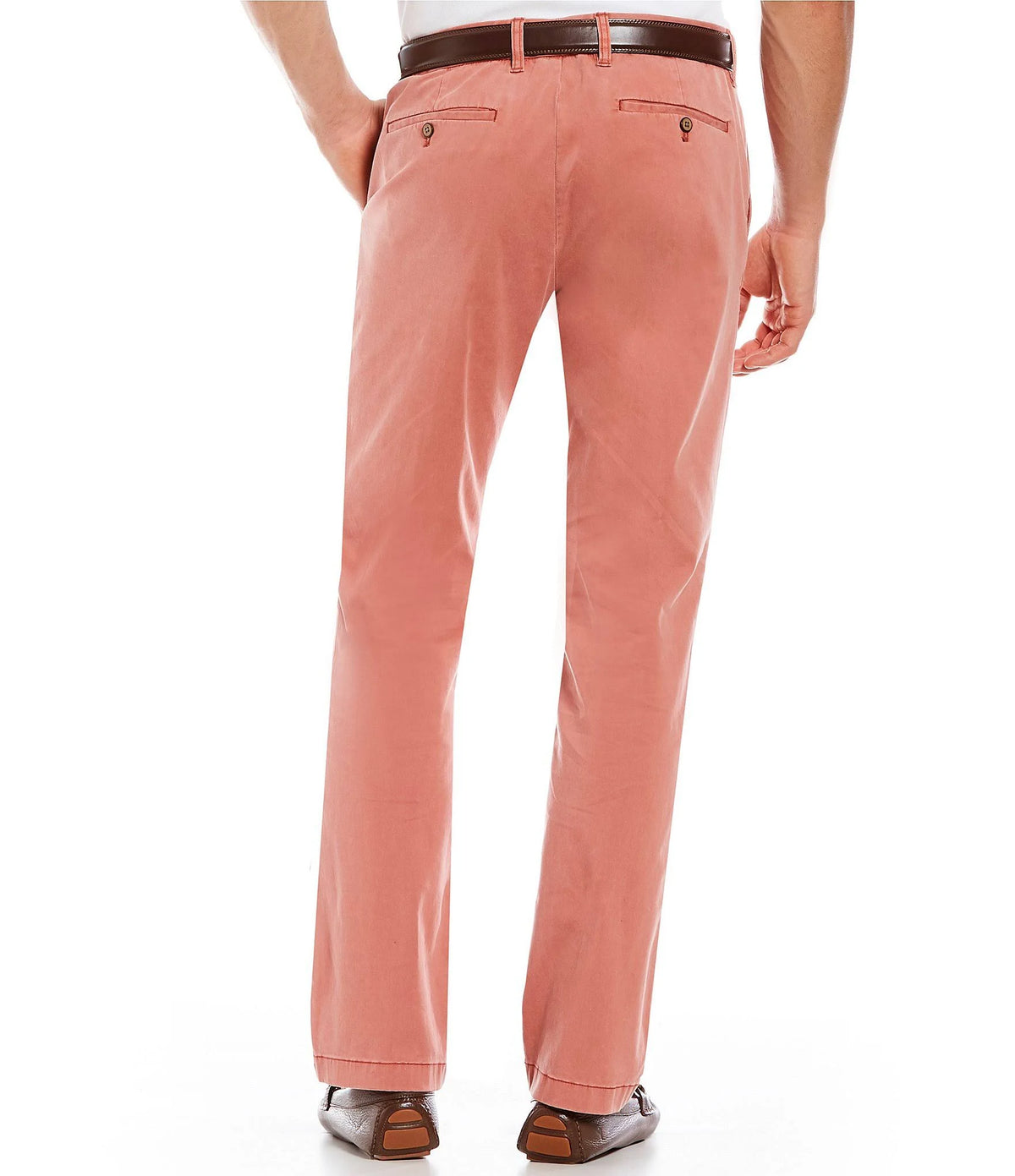 Khaki Flat Front Chino Pant T5601