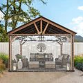 8×20FT Clear PVC Waterproof Tarp Curtain D80624
