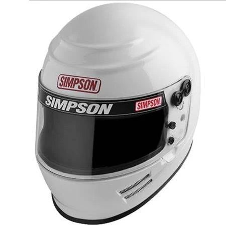 White SA2015 Racing Helmet L9774