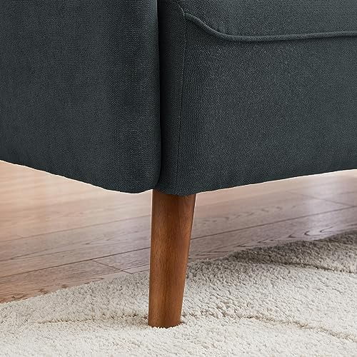 50.6" Small Loveseat Sofa with Wood Legs D64875