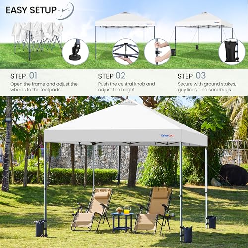 10x10 Pop-up Canopy Tent with Carry Bag, Black E786
