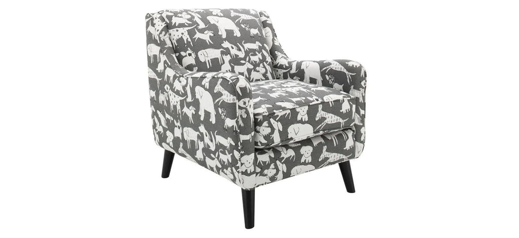Gray Accent Chair U4416
