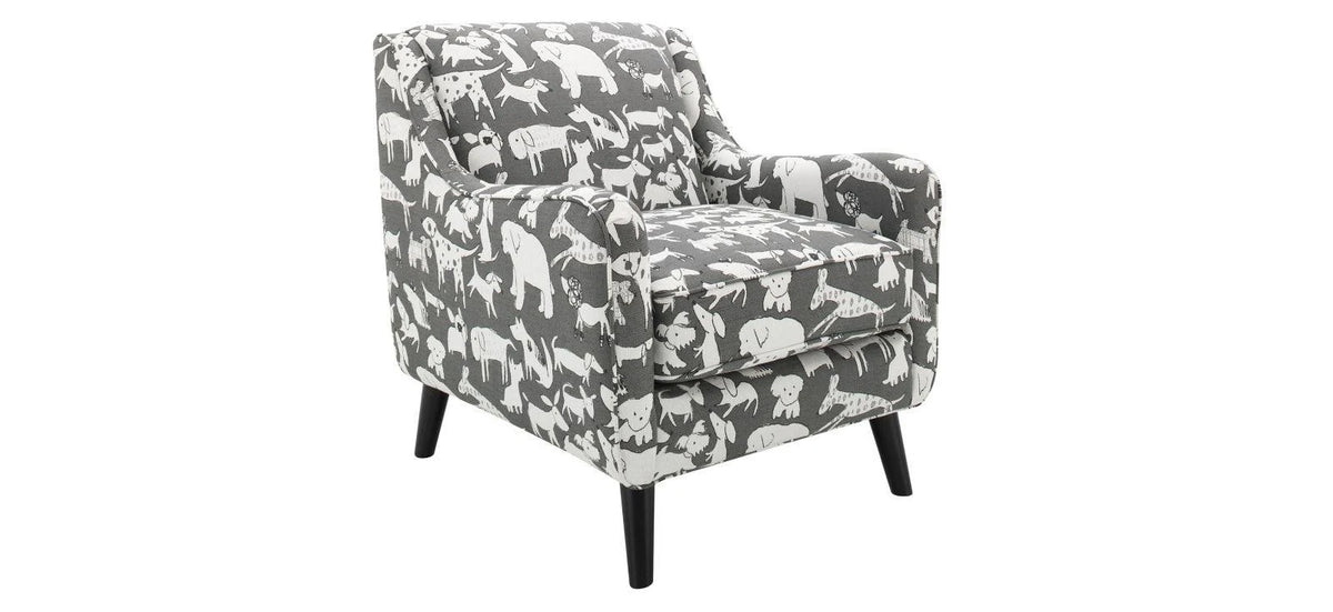 Gray Accent Chair U4416