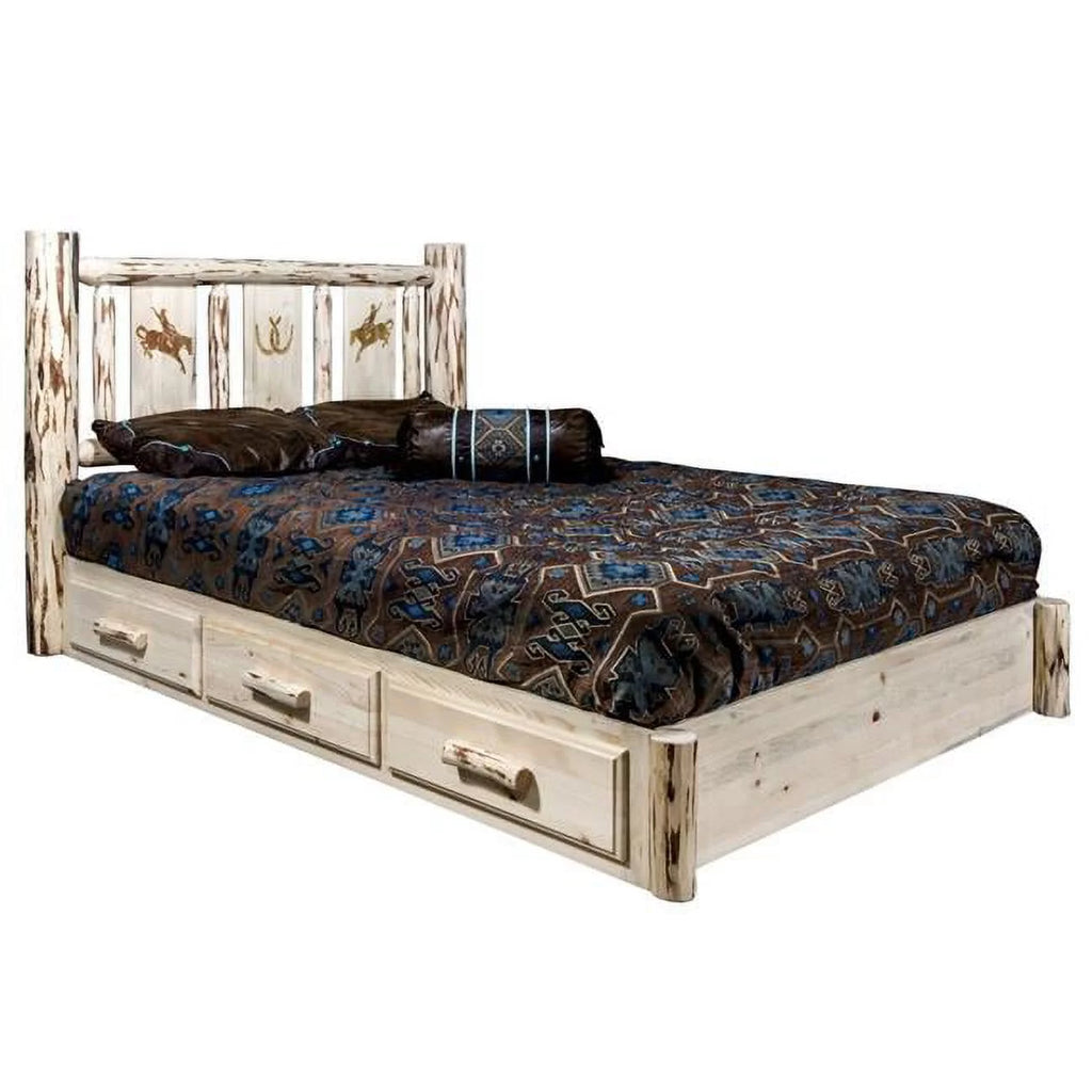 Pine Wood Twin Platform Bed M27126