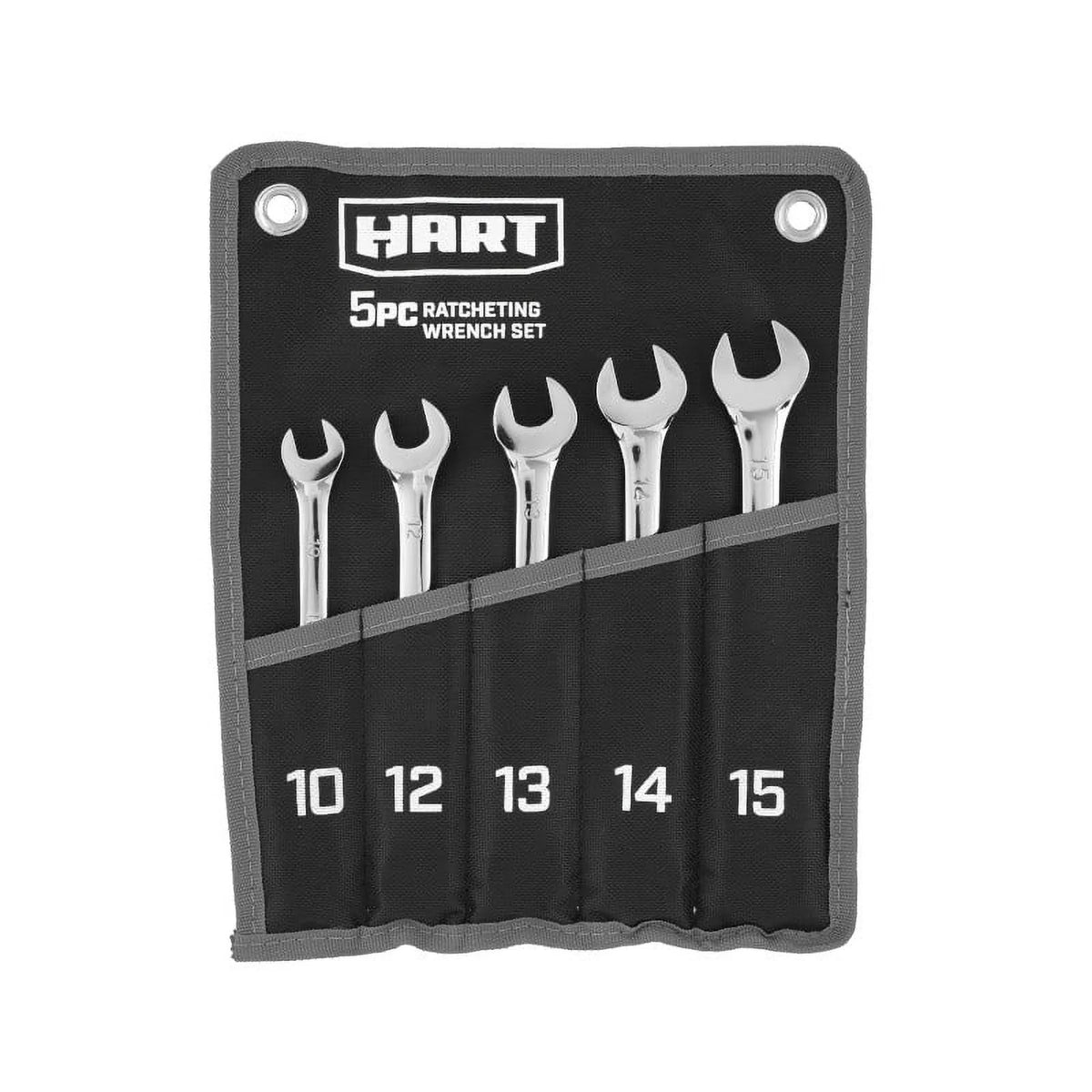 5-Piece Ratcheting Wrench Set with Tool Pouch R7711