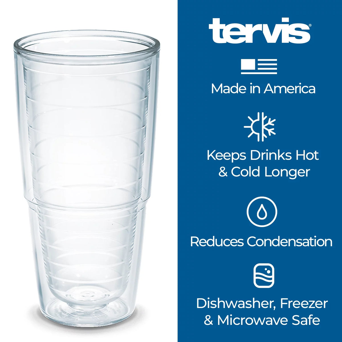 Double Walled Insulated Tumbler Travel Cup 24oz G703