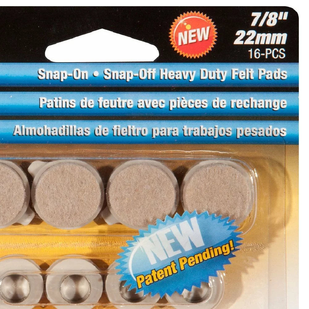 Beige Round Furniture Pads 8 Count Q305252