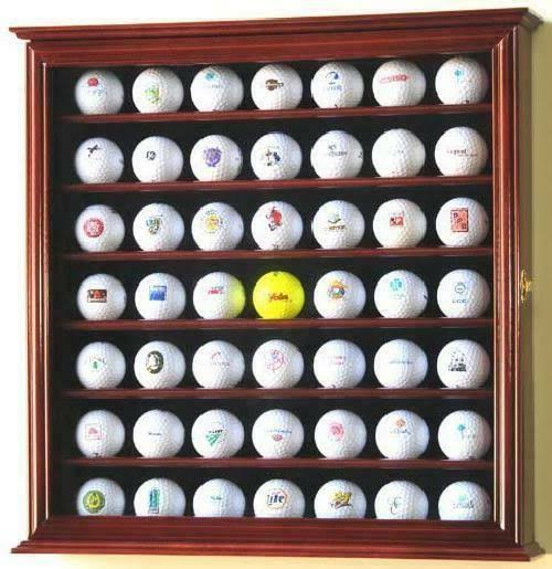 108 Golf Ball Display Case Cabinet Wall Rack Holder A3466