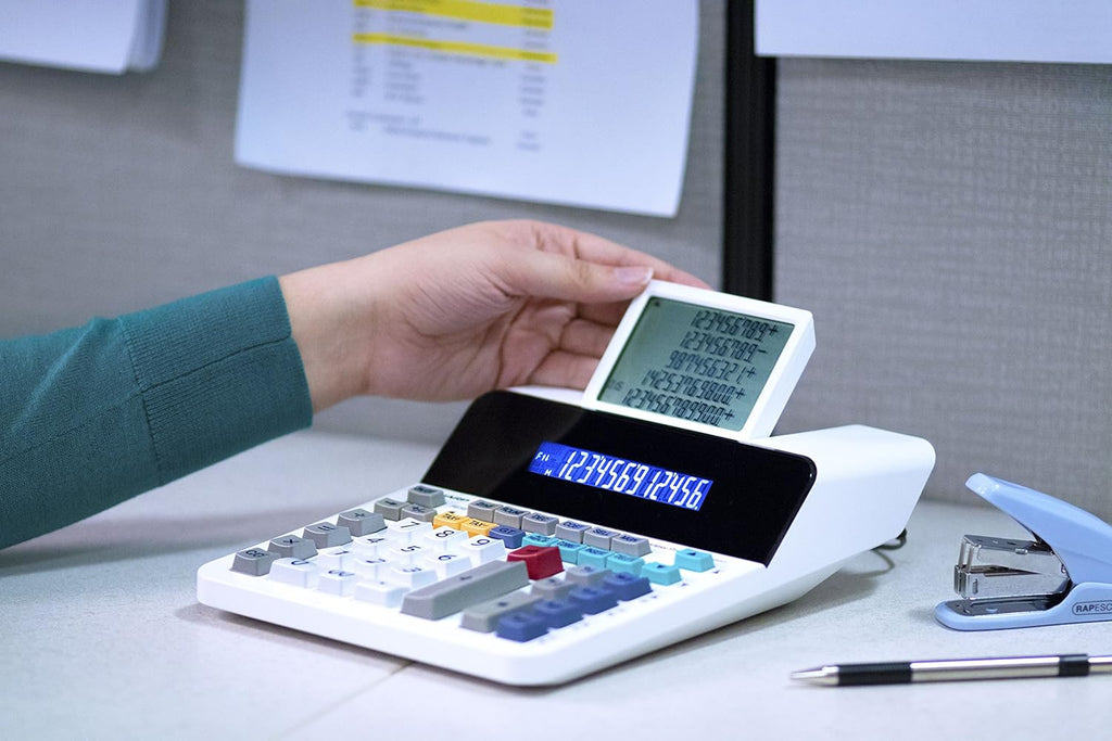 12-Digit LCD Paperless Printing Calculator M204