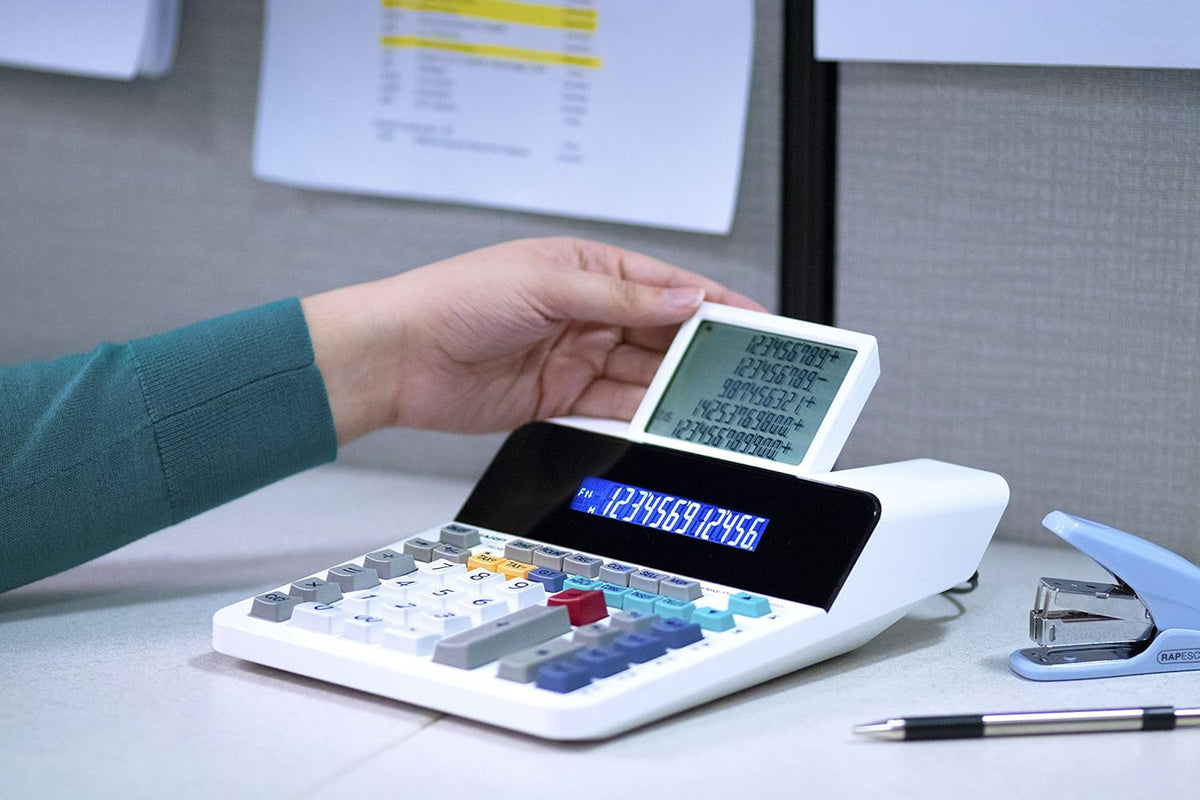 12-Digit LCD Paperless Printing Calculator M204