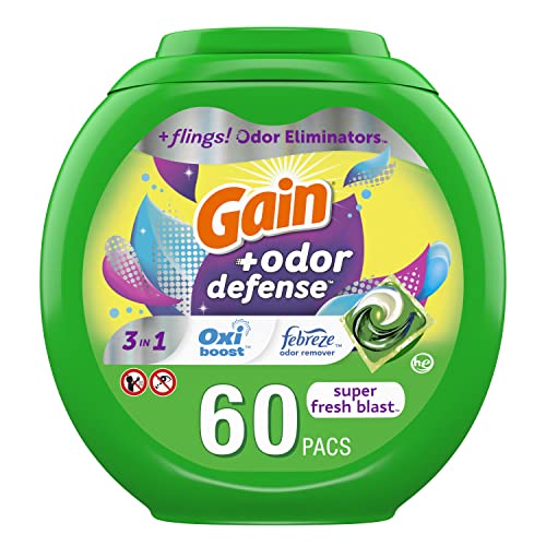 112 Count Laundry Detergent Pacs with Odor Defense G74400