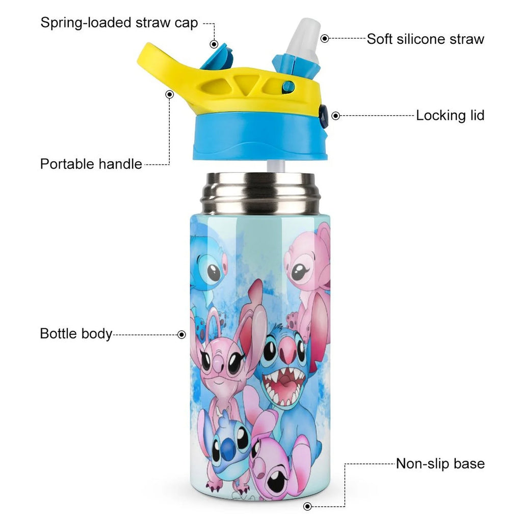 Stainless Steel Vacuum Insulated Water Bottle With Straw Q84532