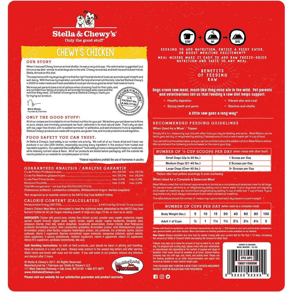 Freeze Dried Chicken Dog Food F493532