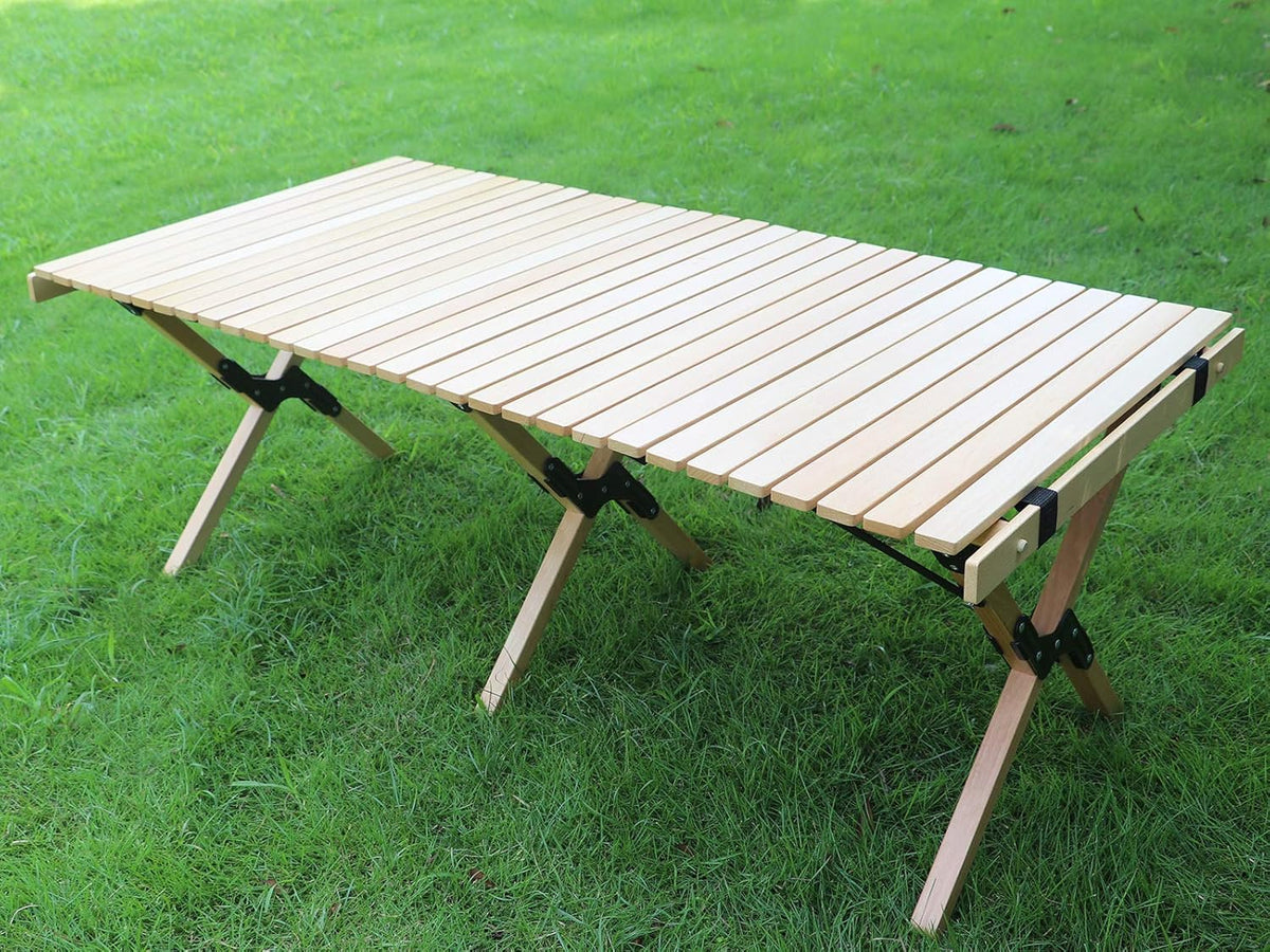 Camping Folding Wood Table U544367