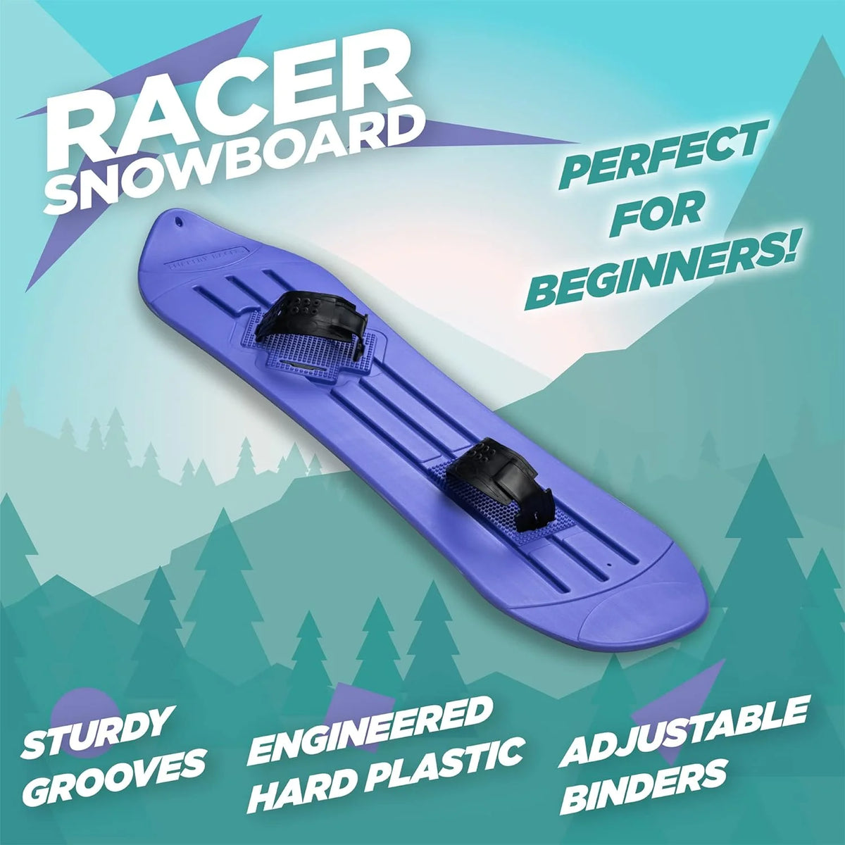 Purple Kids Snowboard with Binders N44217