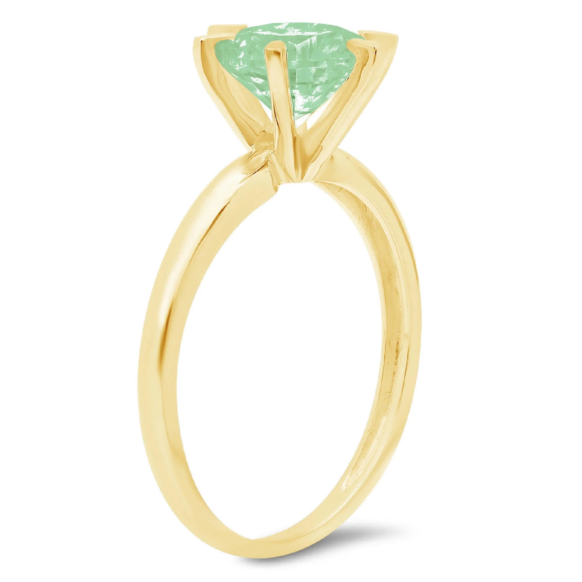 18k Yellow Gold Solitaire Ring E291