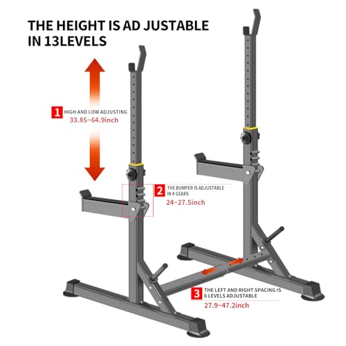 Adjustable Squat Rack Barbell Rack P256166