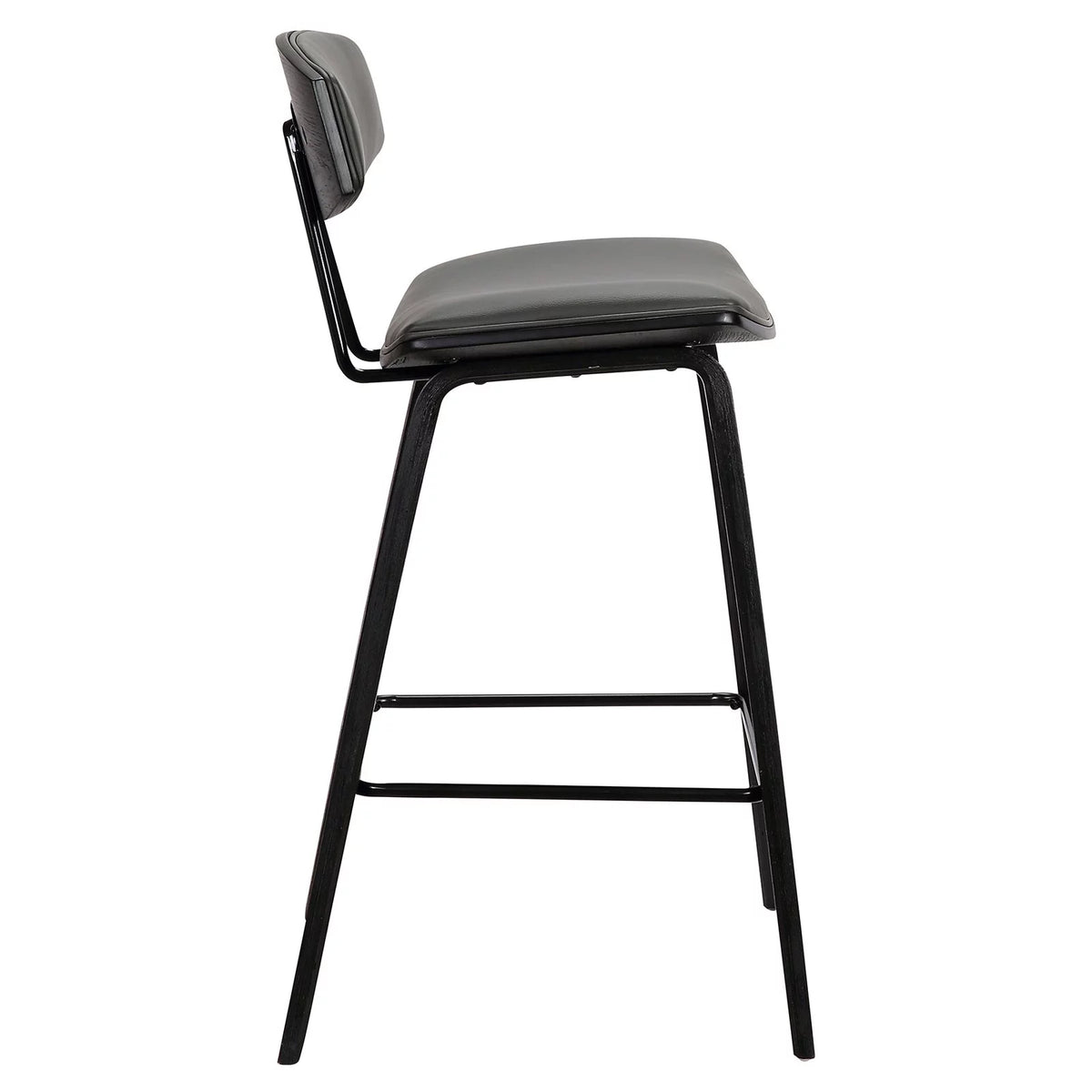 25.5" Modern Faux Leather Barstool W11834