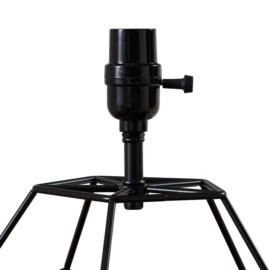 Black Metal Table Lamp with Shade F282313