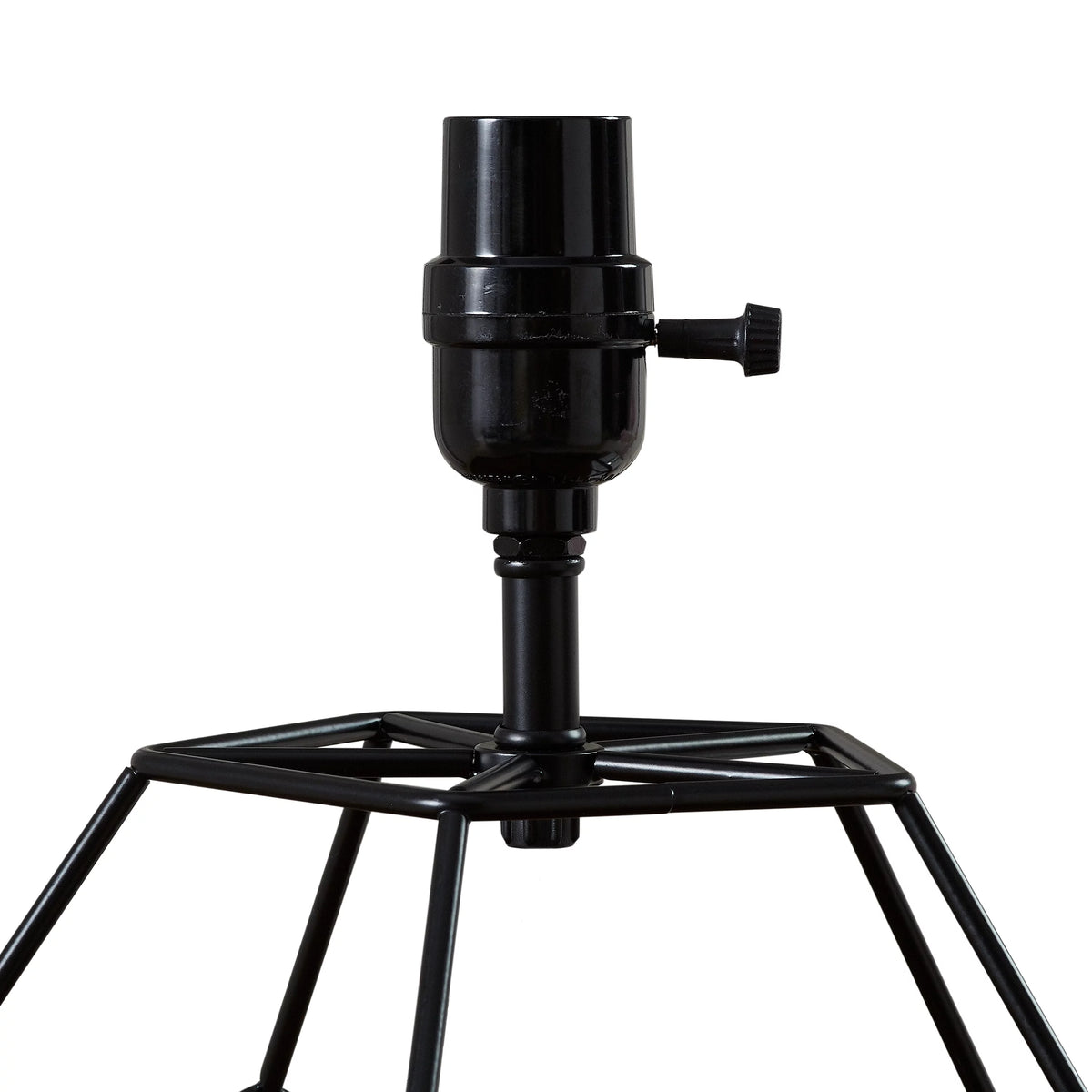 Black Metal Table Lamp with Shade F282313