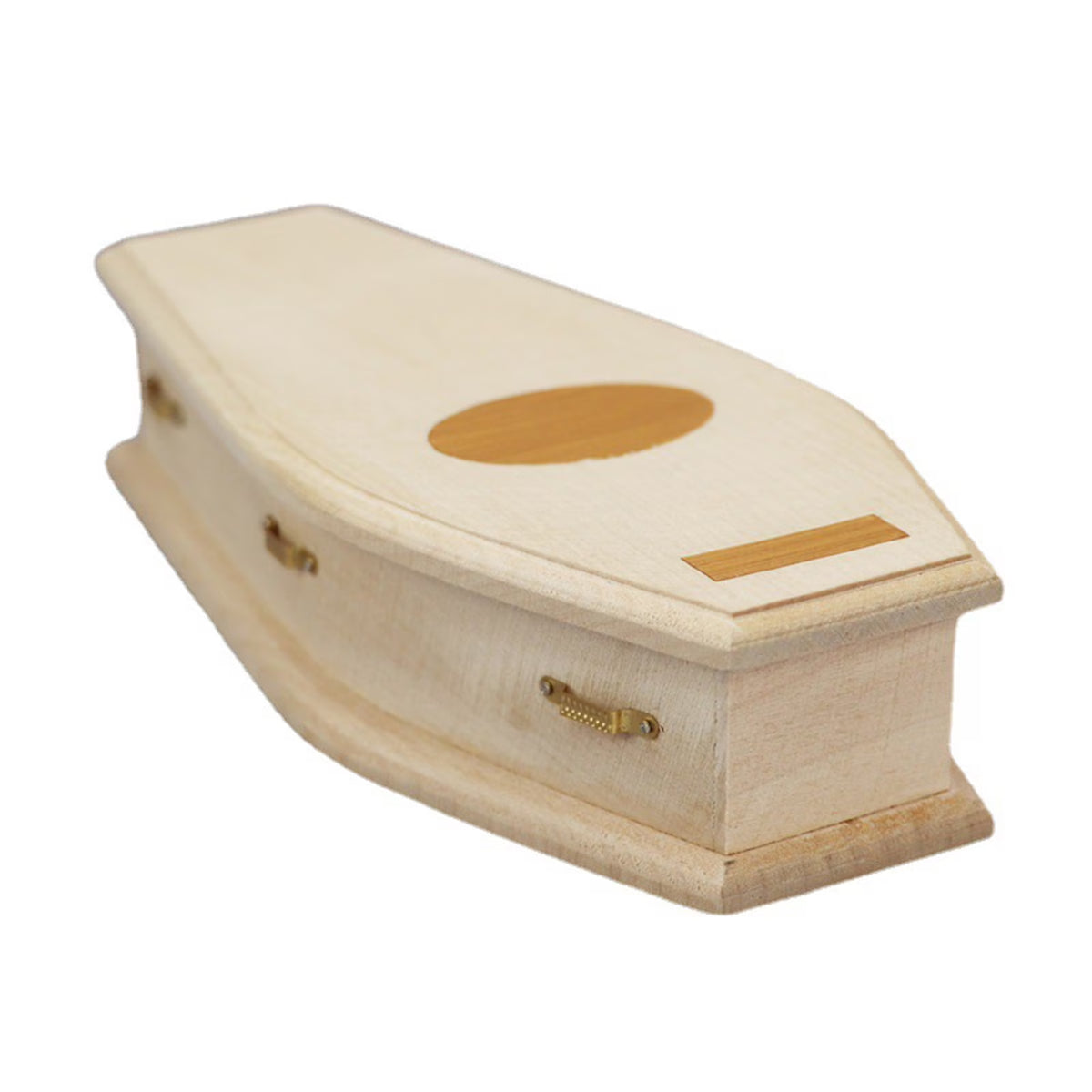 1/12 Scale Miniature Wooden Coffin DIY Decoration W665063