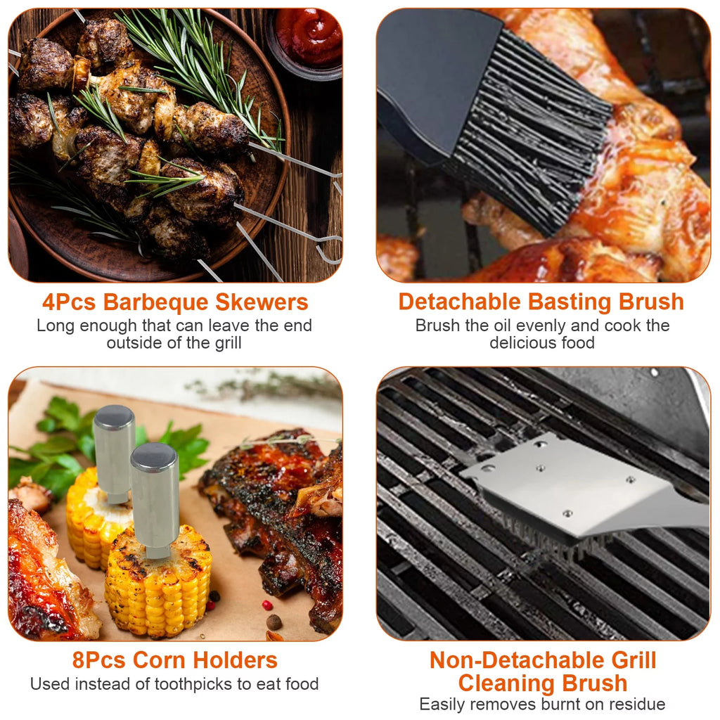 Stainless Steel BBQ Grill Tool Kit O441685