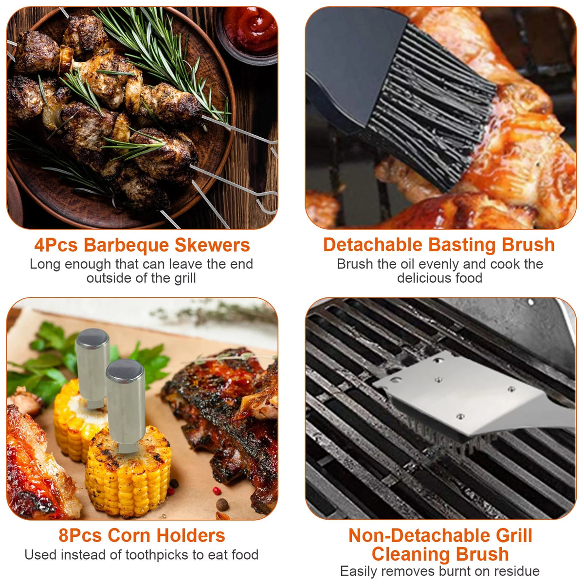 Stainless Steel BBQ Grill Tool Kit O441685