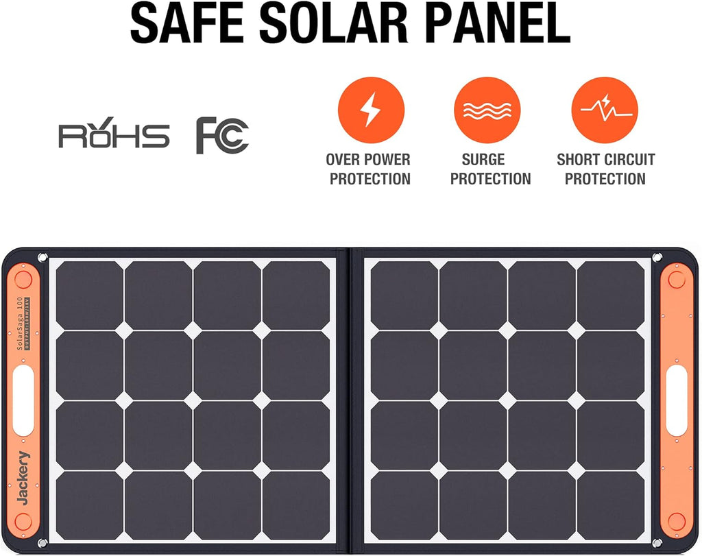 100W Portable Foldable Solar Panel with USB Outputs A53741