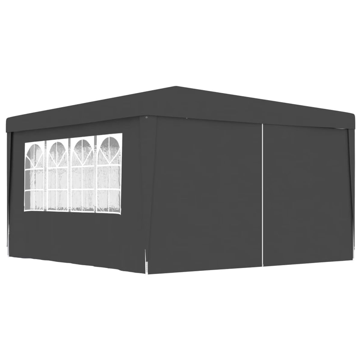 13.1'x13.1' Anthracite Party Tent with Side Walls V4685
