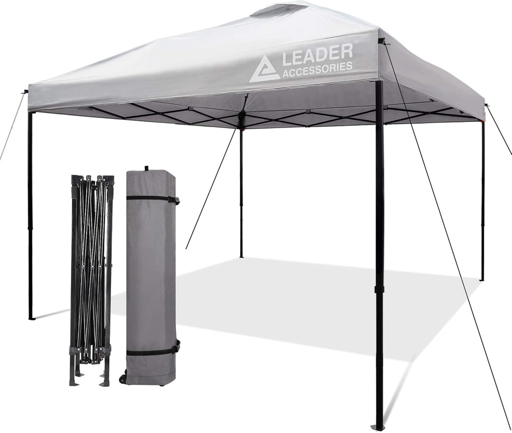 Blue 10'x10' Pop-Up Canopy Tent with Wheeled Carry Bag J6936