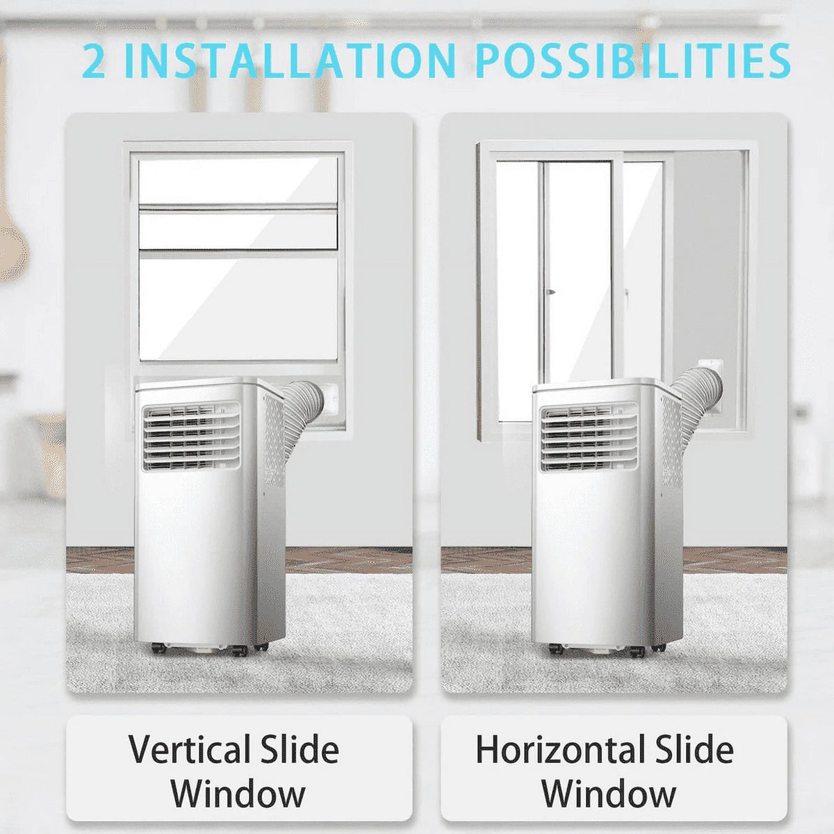 8000 BTU 3-in-1 Portable Air Conditioner with Digital Display N606024