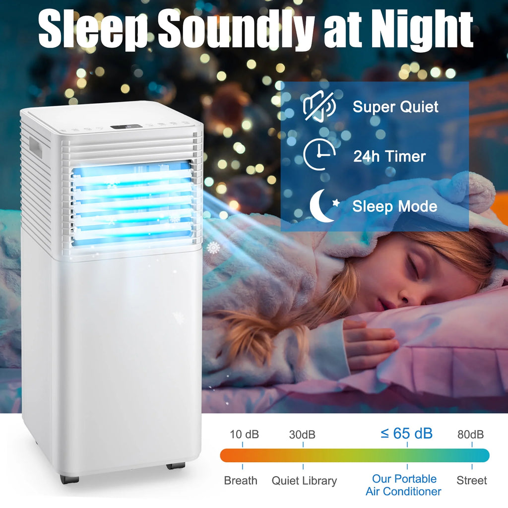 6000 BTU Portable Air Conditioner 3-in-1 Black E65139
