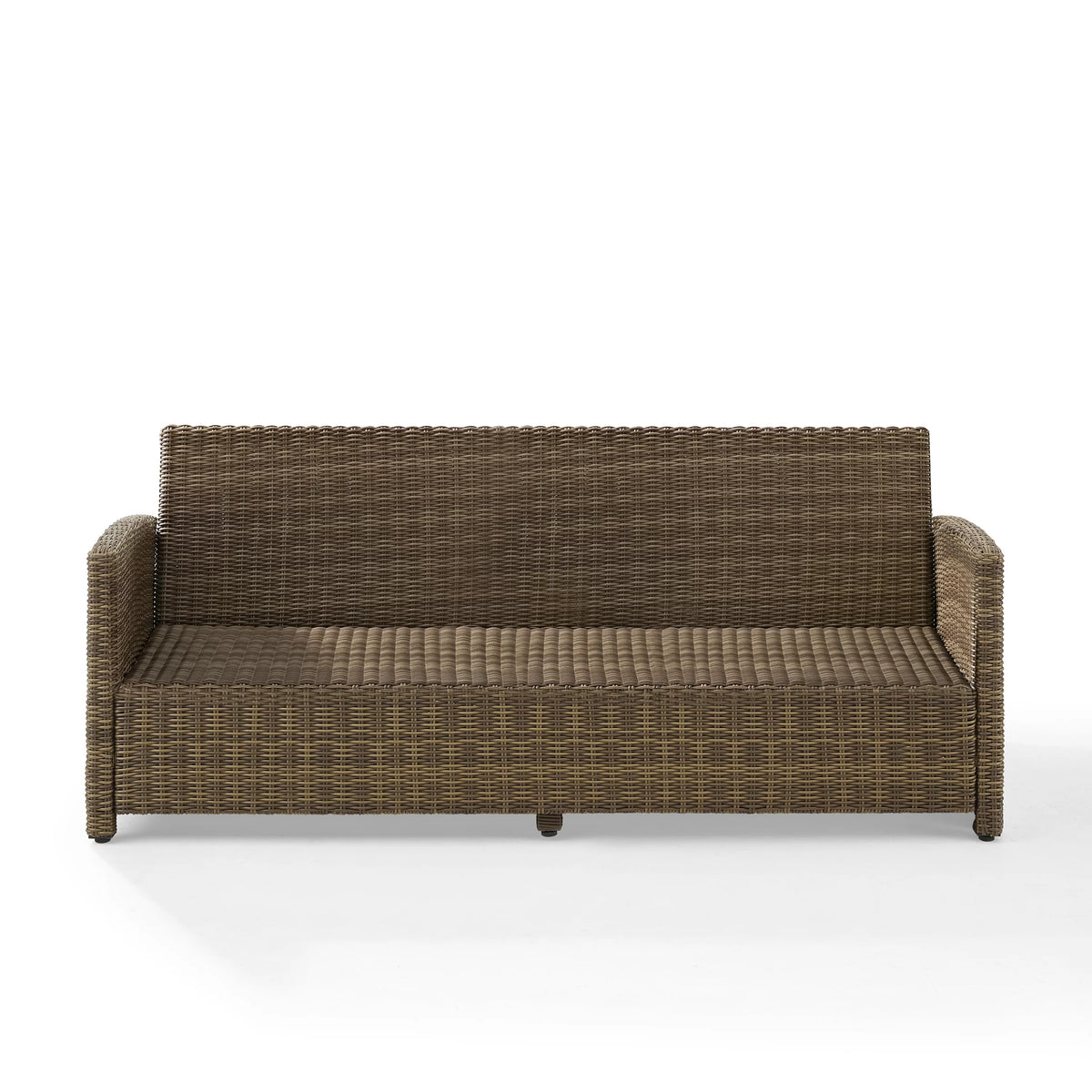 White Brown Fabric Outdoor Sofa M526259