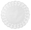 White 14 in. Round Cake Lace Doilies Y4704