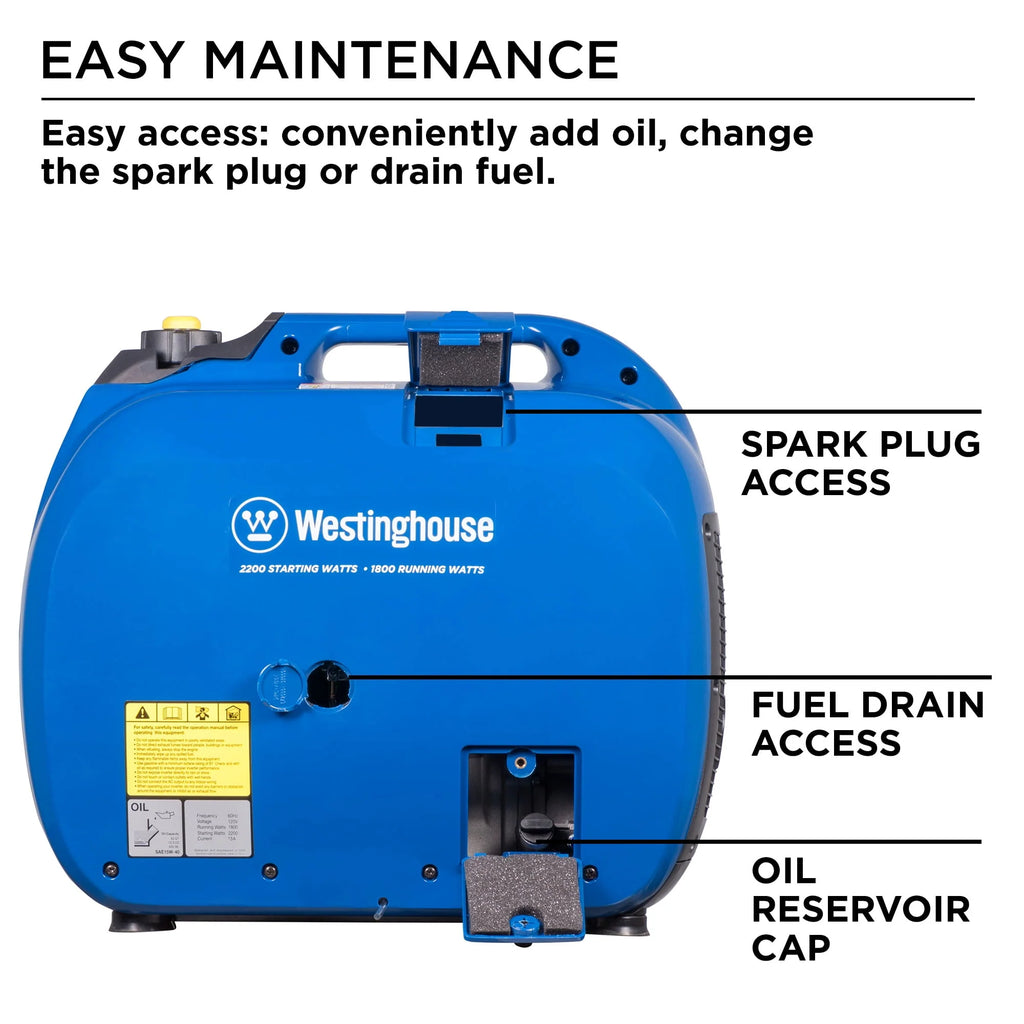 Portable Inverter Generator 1800 Rated Watts & 2200 Peak Watts D498