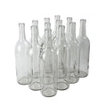 12 Clear Wine Bottles 750 ml V735799