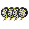 4 Pack Flatbed Tie Down Kit Ratchet Strap with Snap Hook M869546