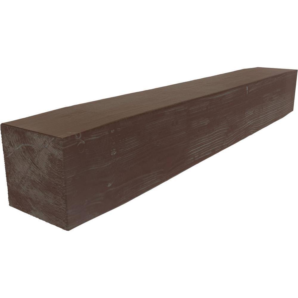 Sandblasted Faux Wood Fireplace Mantel J758894