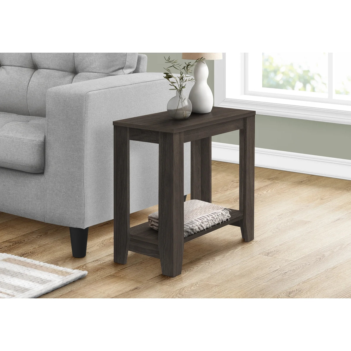 Brown Laminate Accent Table U7731