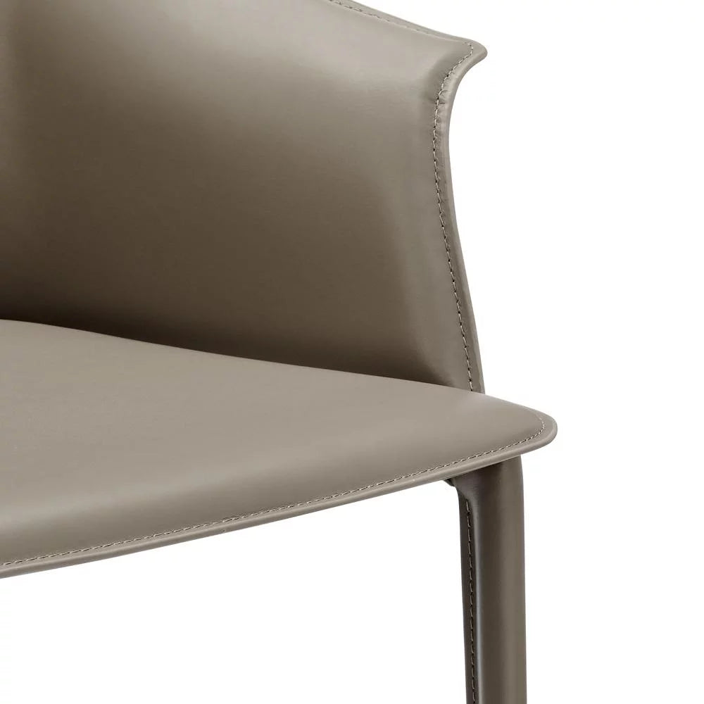 Recycled Leather Dining Arm Chair Z622