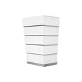 White 5-Drawer Poplar Wood Bedroom Chest O241725
