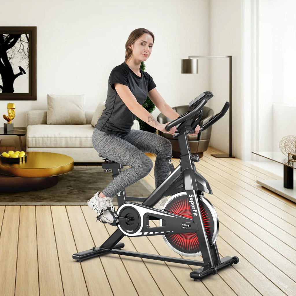 Indoor Cycling Stationary Bike Adjustable Resistance T40502