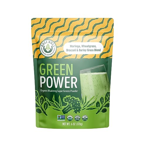 6 oz Organic Super Greens Powder Moringa Wheatgrass Broccoli Barley Grass Blend G670447