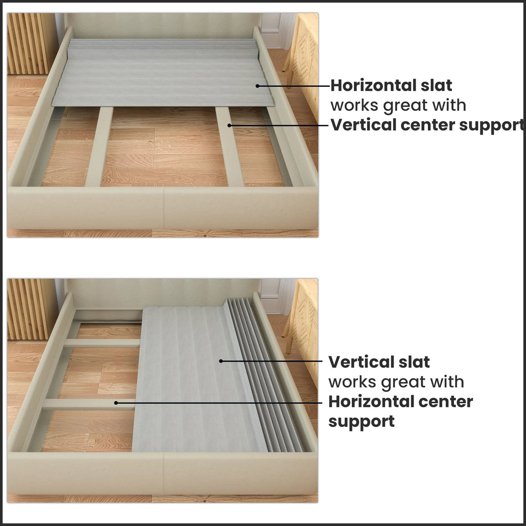 0.75” Heavy Duty Mattress Support Wood Slats with Cover V441