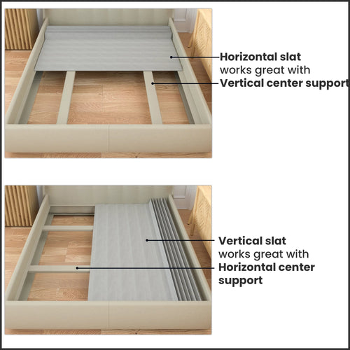 0.75” Heavy Duty Mattress Support Wood Slats with Cover V441