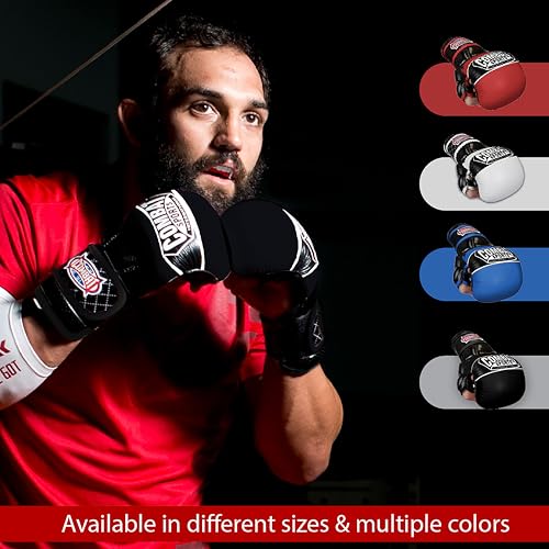 Open Palm Fingerless MMA Training Gloves N651