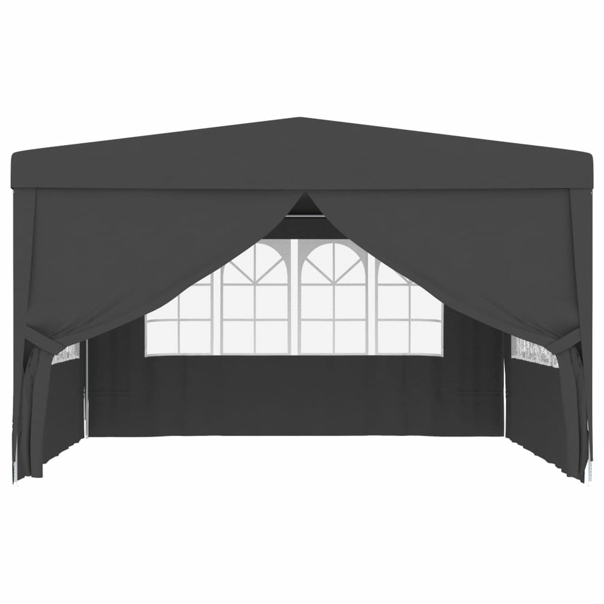 13.1'x13.1' Anthracite Party Tent with Side Walls V4685