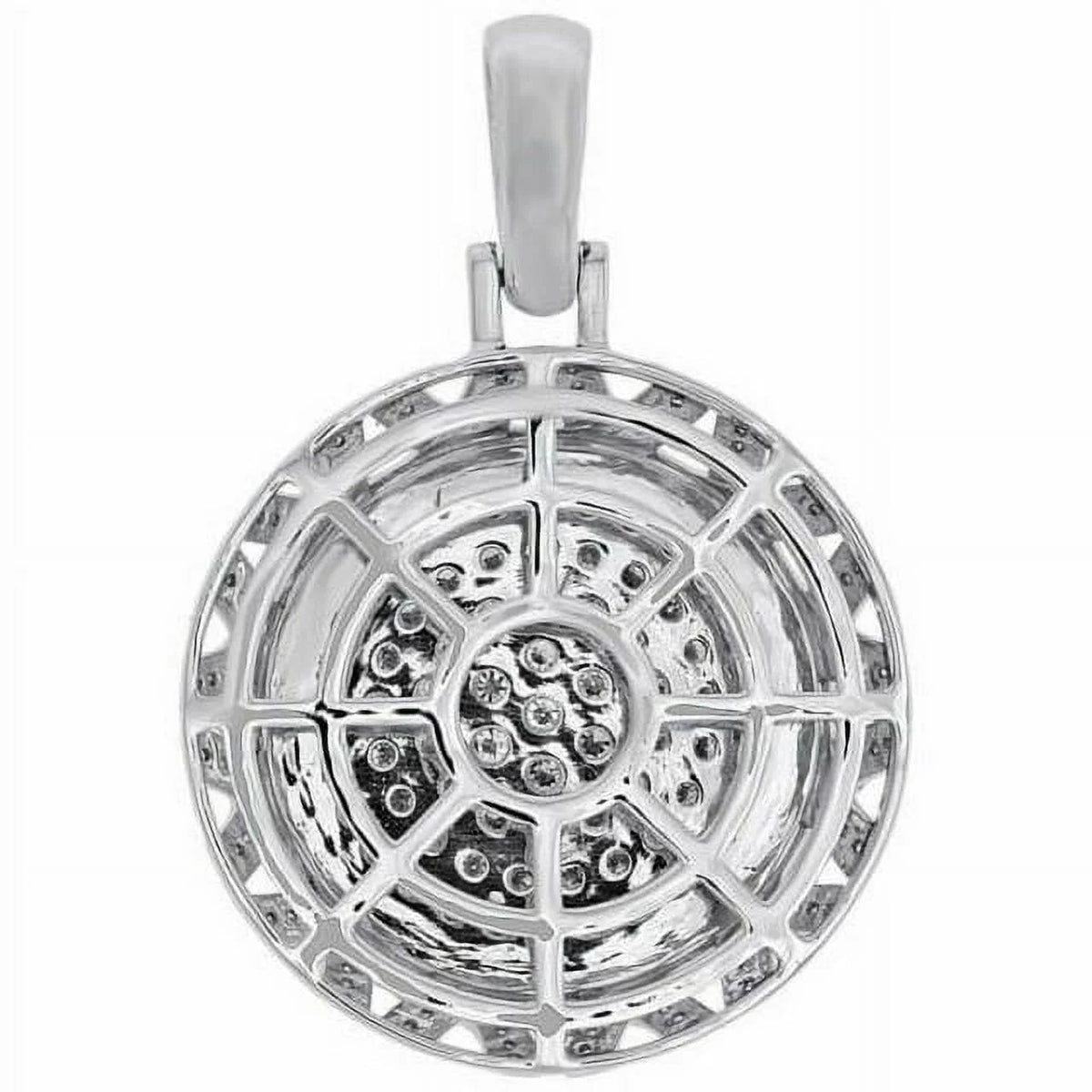 14K White Gold Lab Grown Diamond Pendant Z152